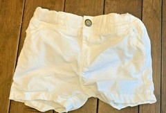 Zara Baby Boy white shorts stretchable adjustable waist 97% Cotton 3% elastane