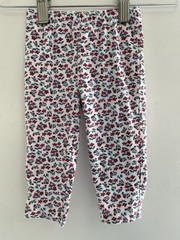 Carters Baby Girl Colorful Floral Cotton Elastic Waist Pull On Leggings White 9M