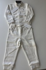 NWT Polo Ralph Lauren 24M Ivory Hoodie & Jogger Set