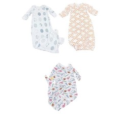 Boho Kate Quinn Baby Essentials Sleep Gown Set Regular 0-3M Mixed Prints Organic