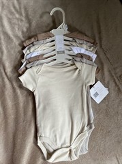 Cutie Pie Baby Body Suit Unisex Neutral 7 Pk NWT