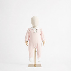 Baby Girls Burberry Pink Romper Bodysuit One Piece Footed Sleepsuit 9M / 74cm
