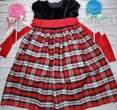 Toddler 4T Jayne Copeland Plaid Toddler Girl Christmas Dress 