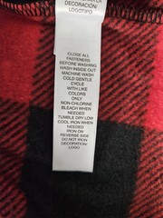 PJ Place One Piece Fleece Footie Pajamas Red Black Buffalo Plaid Size 6-9 Months