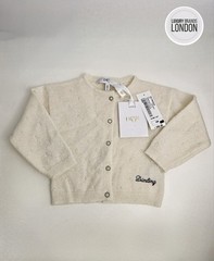 Dior Girls 6 Months Wool Cardigan Diorling Beige Cream New Authentic RRP £360