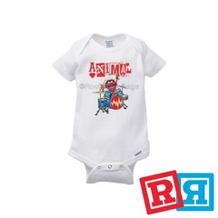 Animal Drums Gerber Baby Onesie® White Cotton Short Sleeve Bodysuit