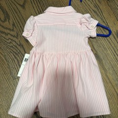 Ralph Lauren Polo Knit Mesh Oxford Dress Shirtdress & Bloomer Baby Size 6 mo