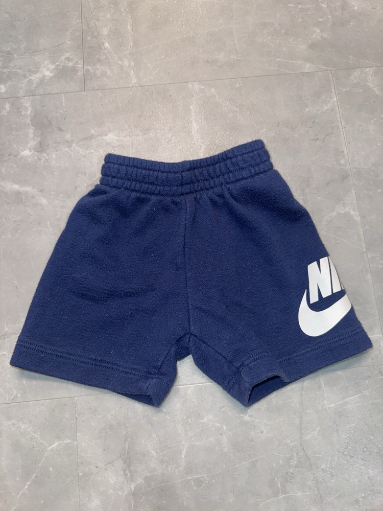 12 Month Nike Blue Shorts Logo Boys Toddler Unisex Athletic Active Wear