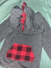 Toddler 3pc Hoodies & Pants Set Gray Buffalo Plaid 18-24 Months