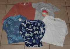 NEW Boys Sz 5 Toddler Casual Wear 5 Pc Shirt Lot CAT & JACK GYMBOREE HYBRID