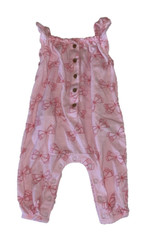 Carter’s 6 9 Months Baby Girls Carters butterfly Romper Sleeveless pink 1-piece