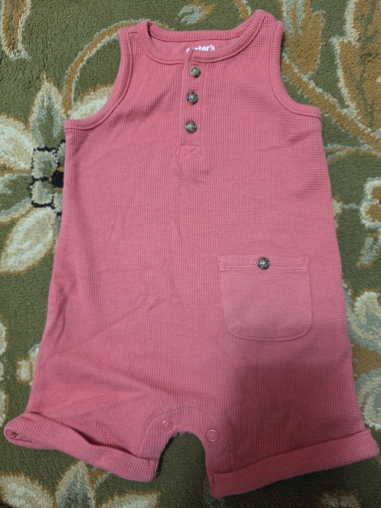 Boys NWOT Sz 3-6m Carters 1pc Sleeveless Romper