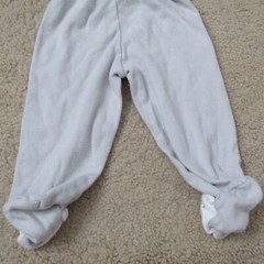 Carters Pull On Footed Sweatpants Infant Girls Size 6M Gray Cow Elastic Joggers