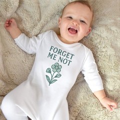 ‘Forget Me Not’ Baby Romper Jumpsuits / Sleep suits (SS056506)