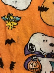 Peanuts Toddler Boy Girl 2-Piece Cute Vampire Snoopy Halloween PJ Set Orange 4T