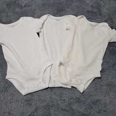 Little Gerber Bodysuit Baby Girls 18-24 Months White Comfort Stretch 3 Piece Set