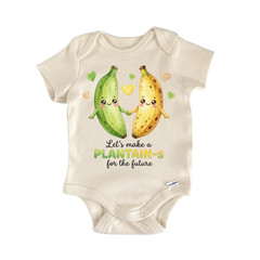 Fruit Pun Plantain Banana Newborn Baby Onesie® Bodysuit