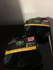 BRAND NEW LOT OF 2 TODDLER GIRLS SIZE 6-10.5 ATHLETIC WORKS 10 pack NO SHOW SOCK