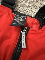 ZeroXposur 12M Red Black Ski Salopettes Snowsuit Insulated Winter Polyester