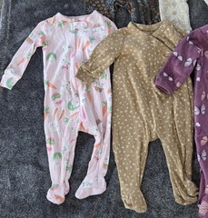 Baby Girl 0-3M Sleeper Lot Of 9 Floral Butterflies Easter Gap Carter’s