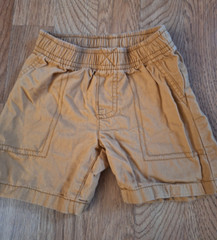 Carter’s Brown Pull on Elastic Waist Pockets Cotton Boys Walking Shorts Size 2T