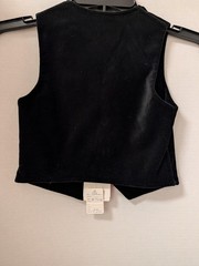 Imp Originals Black Velvet Vest Boys Size 4T
