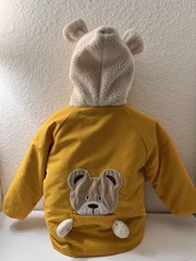 Mustard Yellow Bear Ear Hood Jacket 3-4T SHEIN