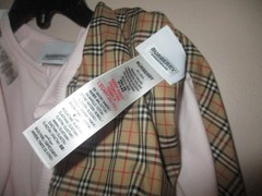 Burberry Girls Claude 3 Pieces Gift Set Mini Check Alabaster Pink sz 18 mon NEW