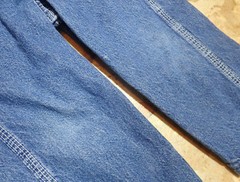 Vtg Key Imperial Blue Denim Toddler Overalls Kids Size 21×11 USA? Youth Bib Pant