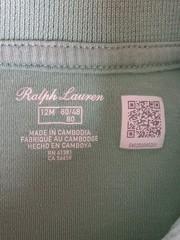 Ralph Lauren Polo Golf BEAR Golfer SS Shortall Romper Spring Summr 12M Preppy EU