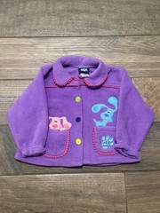 Size 3T Blue’s CluesKids Grail Vintage Great Shape 1999 Purple Fleece Jacket