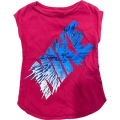 The Nike Tee Shirt Pink Starburst Blue Logo Size 2T