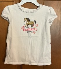 Carhartt Toddler Crew Neck Wild & Free Horse Short Sleeve Tee Shirt – 24 Month