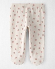 3-Piece Baby Girl Organic Cotton Wrap Bodysuit Strawberry Carter’s Little Planet