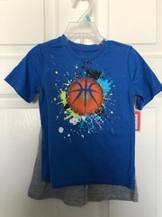 Kidgets TShirt and Short Set – Basketball- Size 3T