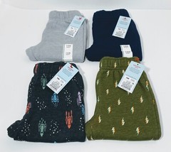 Cat & Jack Toddler Boys Fleece Pull-On Pants 18 Months 4PK (2 Joggers & 2 Pants)