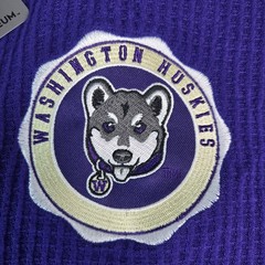 Washington Huskies Purple Waffle Knit Hooded Romper Infant 6-12M NWT Colosseum