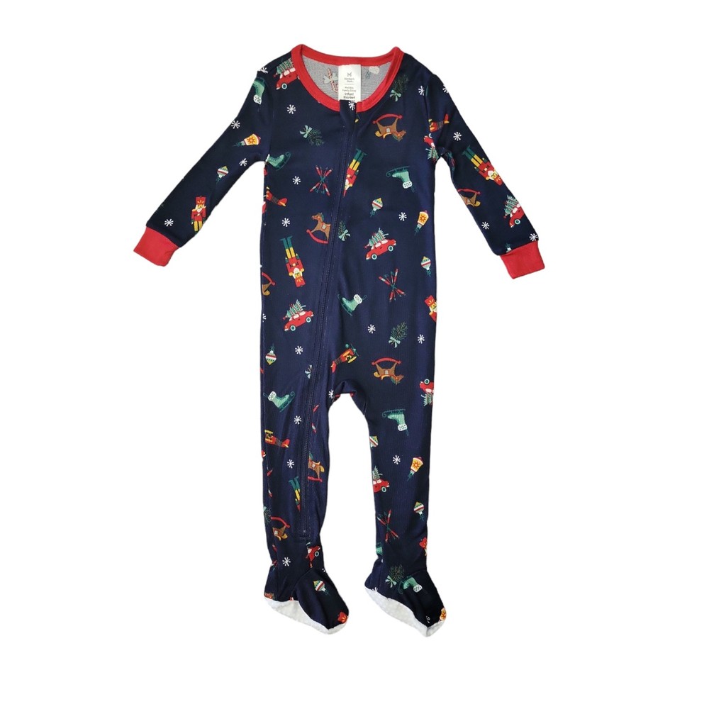 Member’s Mark Infant Family Super Soft Fabric Blend Sleep Set (Navy, 6M)