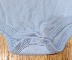 Boys 2 Pack Blue Bodysuits Funny Saying And Striped Wonder Nation And Carter’s