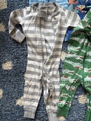 7 Hanna Andersson 12-18 Month Long Sleeve One Pieces
