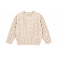 Laurenza’s Baby Toddler Boys Girls Fall Cream Cable Knit Sweater