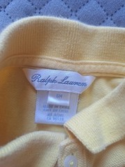 Ralph Lauren Baby Girl Summer Polo Dress And Shirt Size 6 Months Yellow Pink