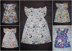 NEW Boutique Disneyland Girls Sleeveless Pearl Dress 18M 2T 3T 4T 5-6 6-7 7-8