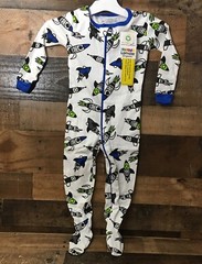 NWT Lamaze Footed Pajamas Size 2T Organic Cotton 1 Piece Rocket Space Ship