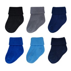 Dafi soft 6 Pairs Newborn Baby Socks Boys, Cotton, Made in Turkey
