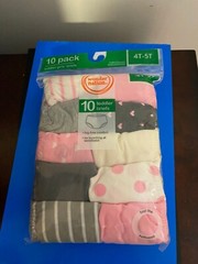 BRAND NEW TODDLER GIRLS SIZE 4T-5T WONDER NATION 10 PACK BRIEF UNDERWEAR