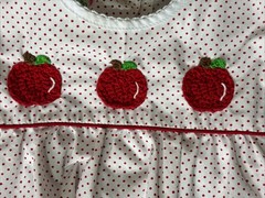Posh Pickle smocked Size 4T girls Apples southern one piece
