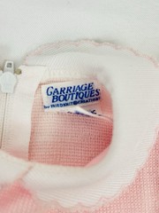 Carriage Boutiques NB-3Mo Knit Romper Pink Rabbits Easter