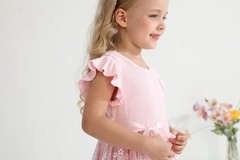 Sinhoon Toddler Girl Tulle Dress Summer Ruffle Sleeveless Casual Dress 12-18 Mon