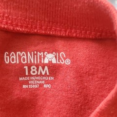 Garanimals 18M Red short Sleeve Cotton Crew Neck T-Shirt T-Rex Graphic